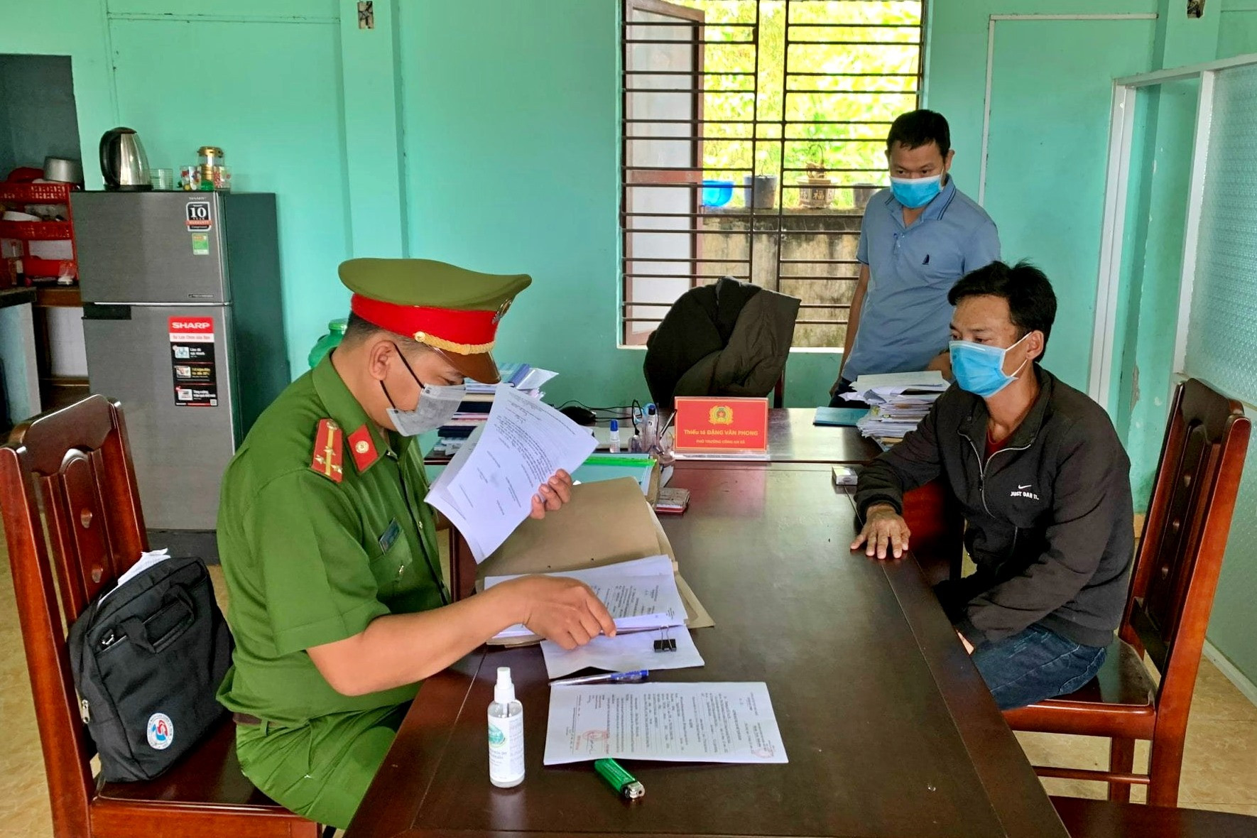 Công an huyện Phú Ninh kiên quyết đấu tranh các loại tội phạm, không để xảy ra điểm nóng về tệ nạn xã hội. Ảnh: Đ.C