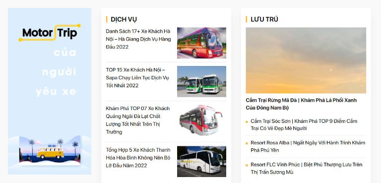 Những nội dung MotorTrip chia sẻ đều rất gần gũi tới hành trình du lịch của mọi người