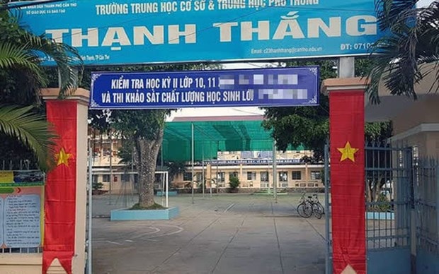 Trường THC -THPT Thạnh Thắng. (Nguồn: nld.com.vn)