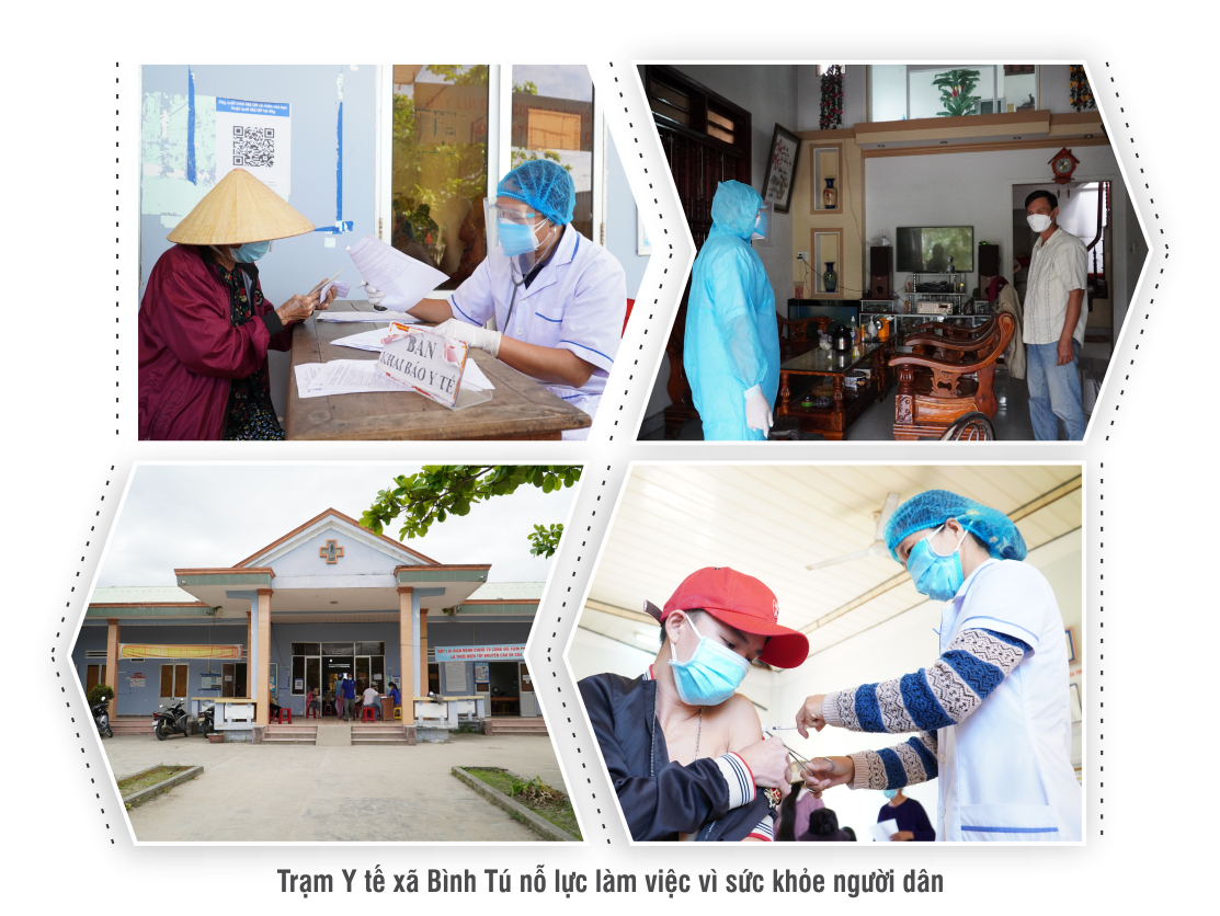 Trạm y tế xã Bình Tú chăm lo sức khỏe cho người dân. Ảnh: Q.H