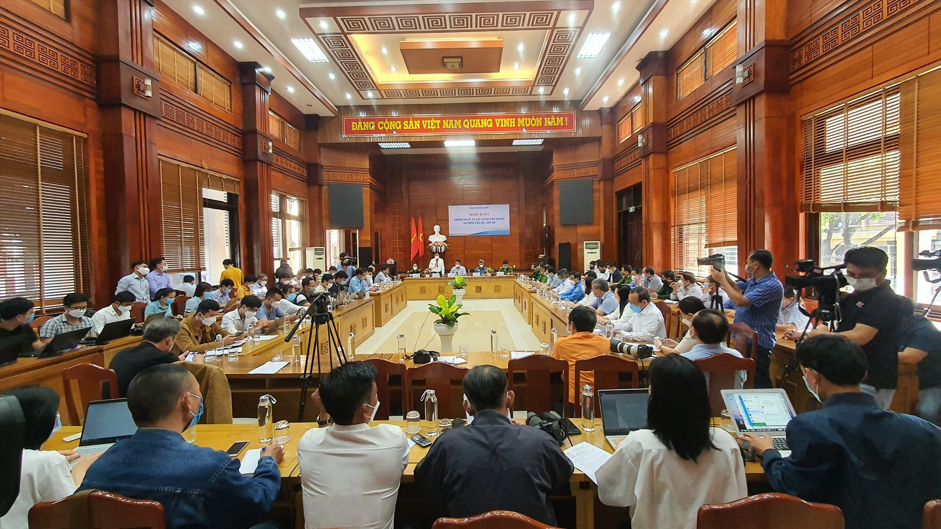 Quảng Nam tổ chức họp báo, thông tin về toàn bộ vụ việc. Ảnh: PV