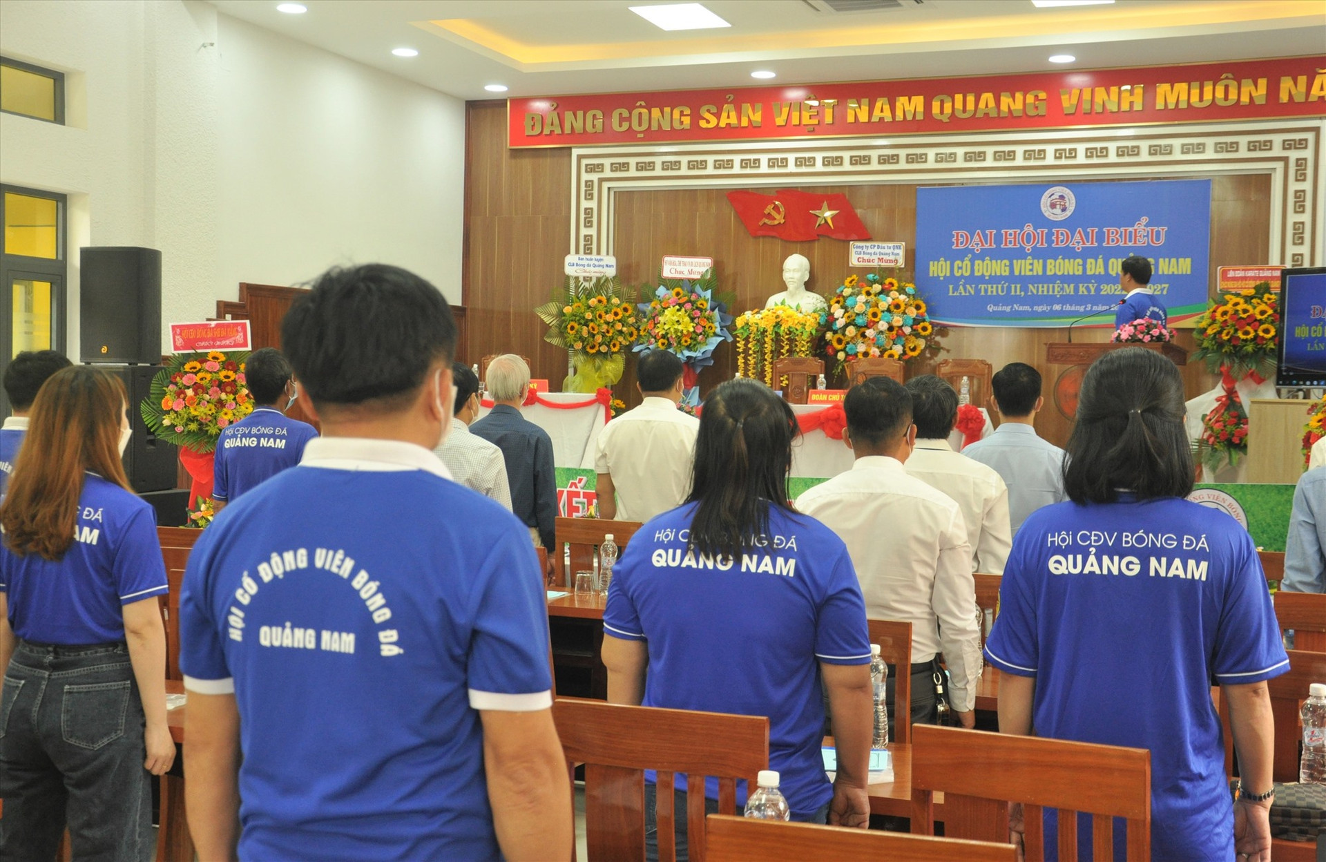 Hội cổ động viên bóng đá Quảng Nam đại hội nhiệm kỳ 2022-2027. Ảnh: T.V