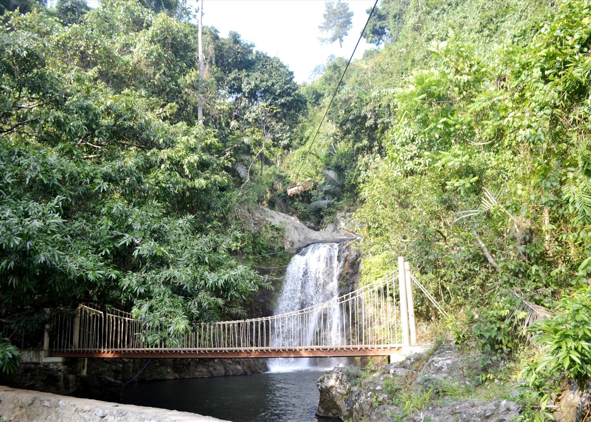 1st waterfall in Dong Giang Cong Troi ecotourism site