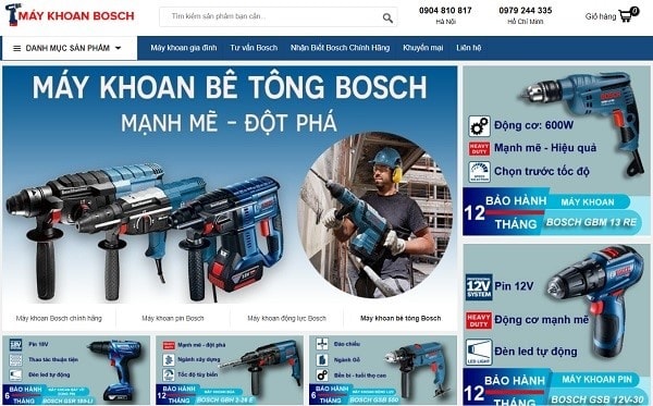 Maykhoanbosch.net là đại lý cấp 1 được ủy quyền bởi Bosch