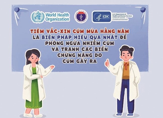 Tiêm nhắc cúm mùa mỗi năm để đảm bảo sức khỏe.