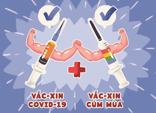 Covid-19 và cúm mùa do các loại virus khác nhau gây ra.