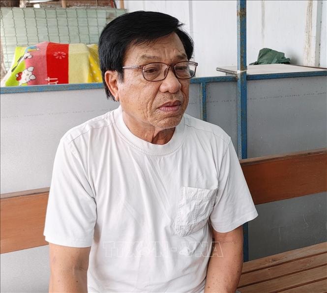 Bị can Đào Ngọc Cảnh tại cơ quan điều tra. Ảnh: TTXVN phát