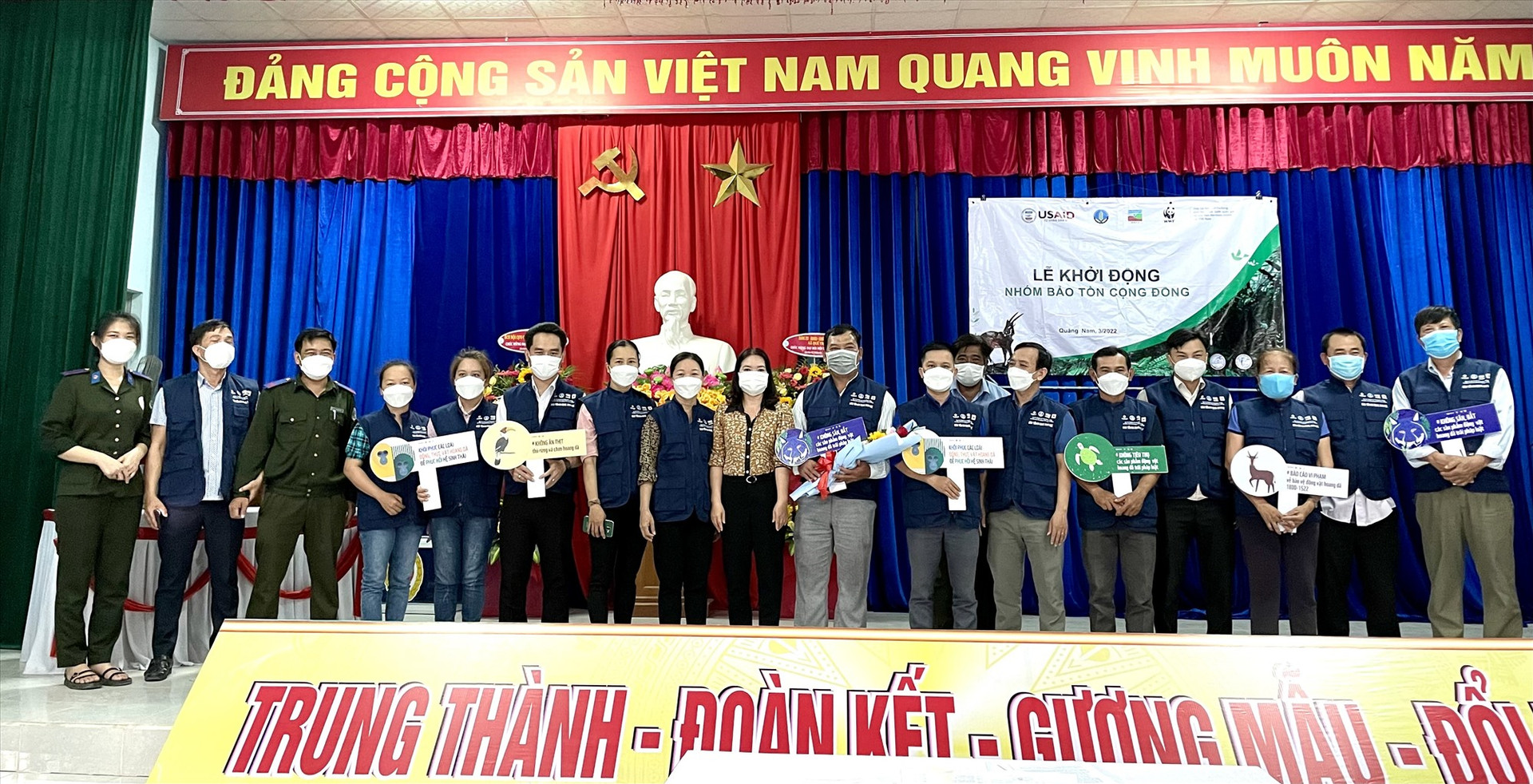 Ra mắt Nhóm bảo tồn cộng đồng xã Quế Trung (Nông Sơn). Ảnh: TÂM LÊ