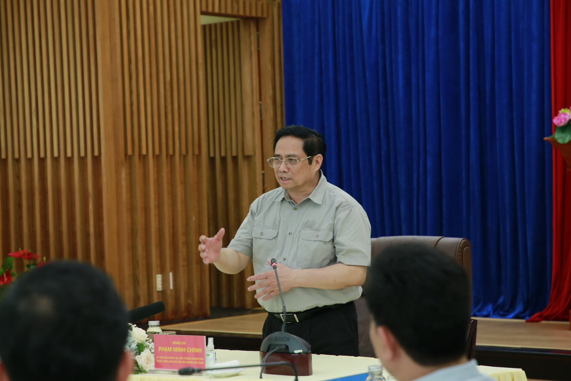 hủ tướng Phạm Minh Chính phát biểu tại buổi làm việc với lãnh đạo tập đoàn THACO