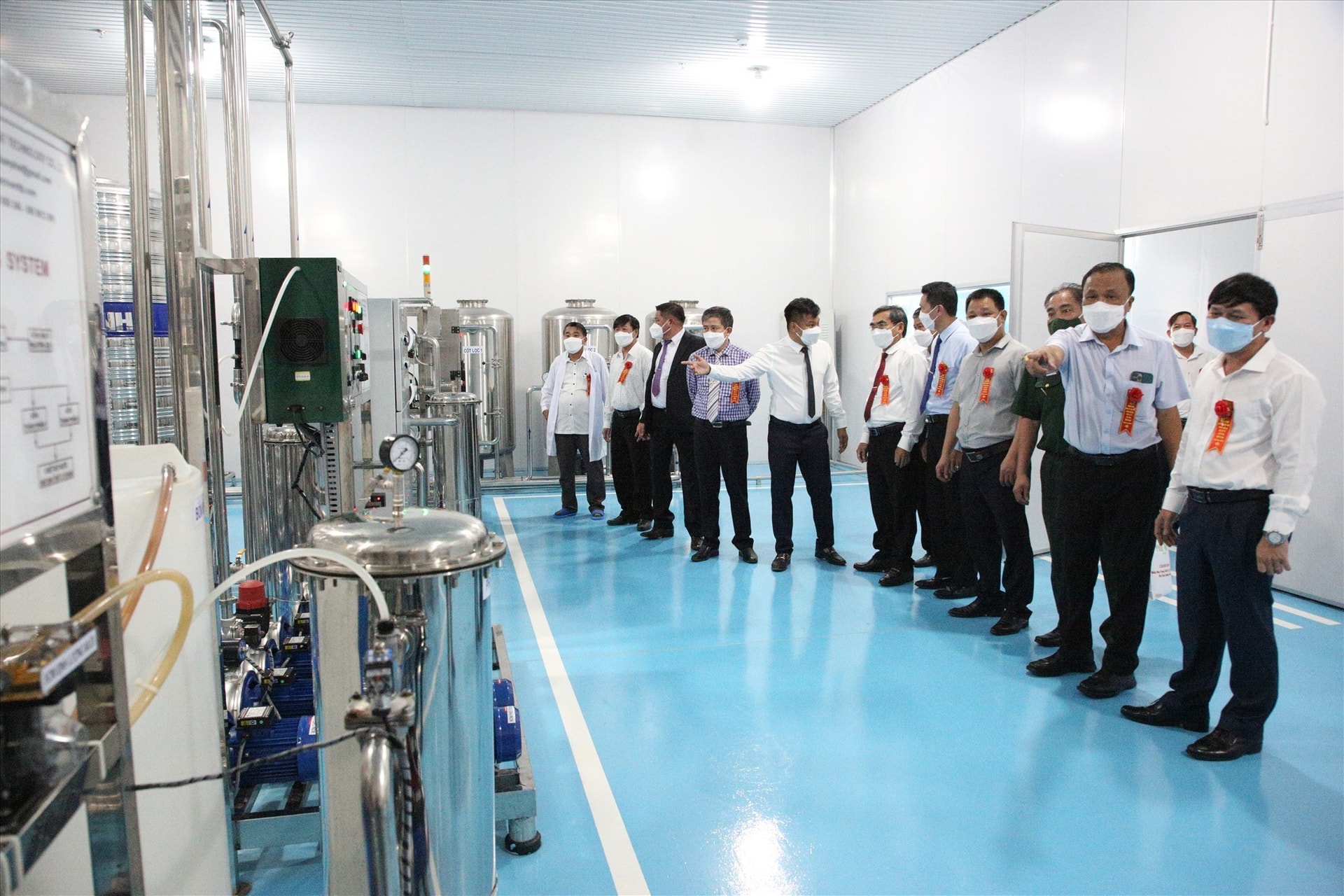 Production chain installed in the factory