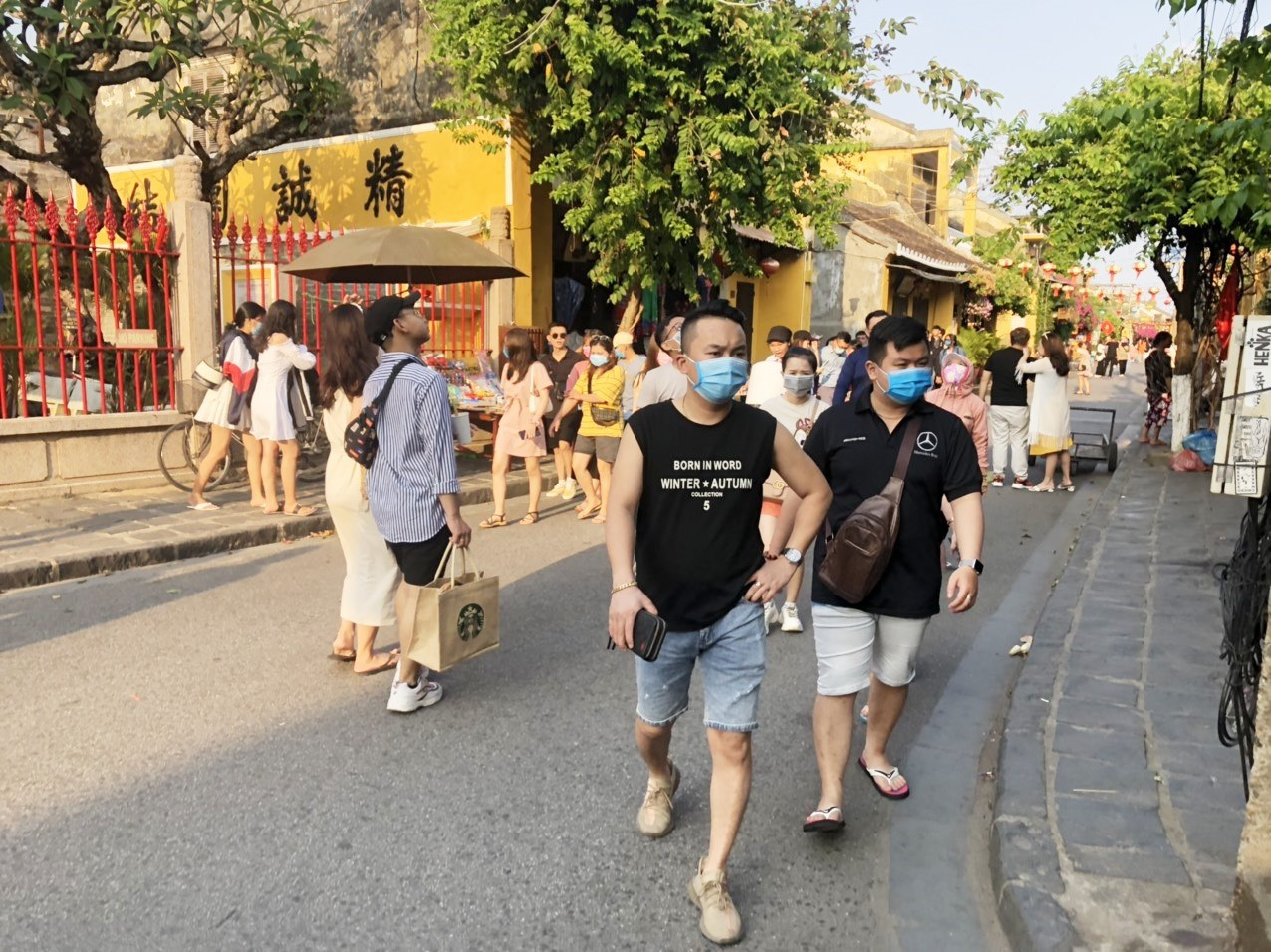Visitors to Hoi An