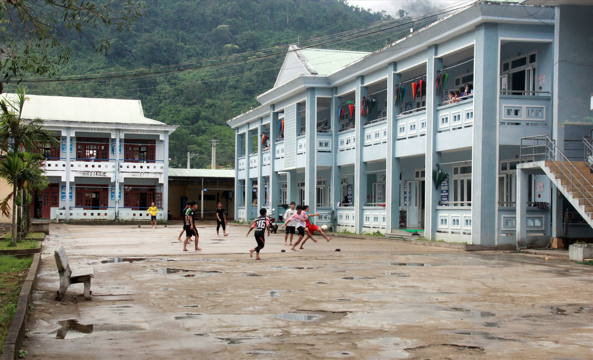 Một góc khu nội trú của các em học sinh trường PTDTNT Phước Sơn.