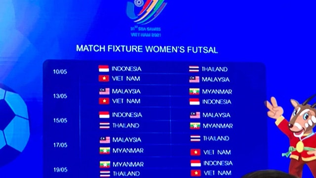 Lịch thi đấu Futsal nữ