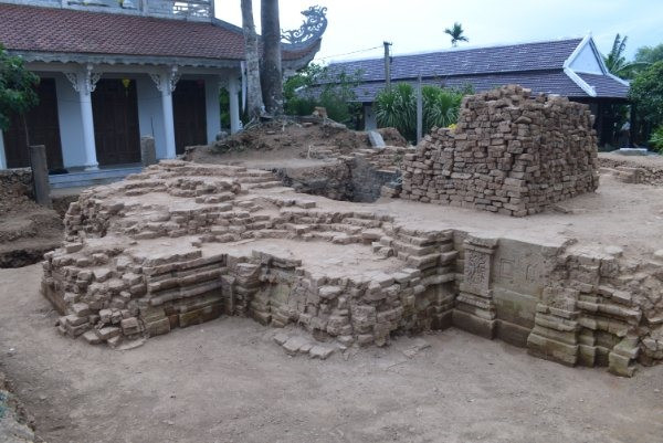 tháp chăm dương bi được khai quật, khảo cổ