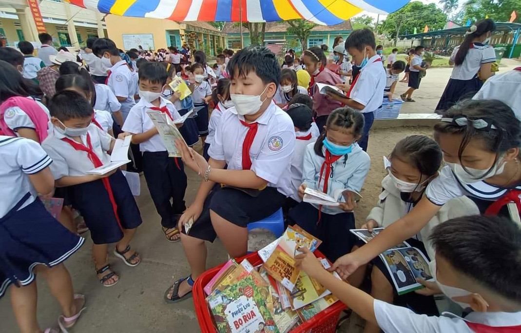 Hoạt động nhân Ngày Sách ở huyện Núi Thành.