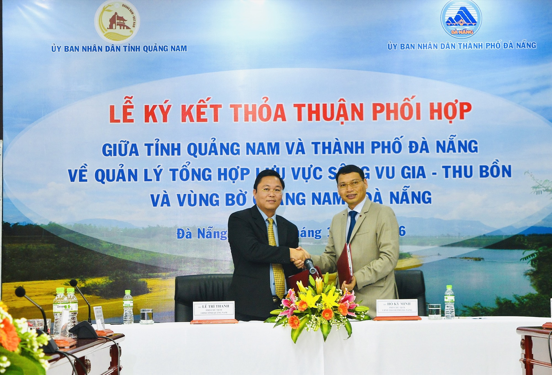 Việc ký kết thỏa thuận phối hợp về quản lý tổng hợp lưu vực sông Vu Gia - Thu Bồn đã giúp hai địa phương quản lý, khai thác tốt hơn. Ảnh: P.Q