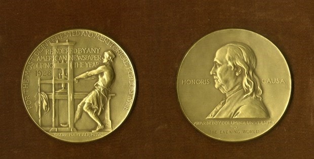 Huy chương Pulitzer. (Nguồn: poynter.org)