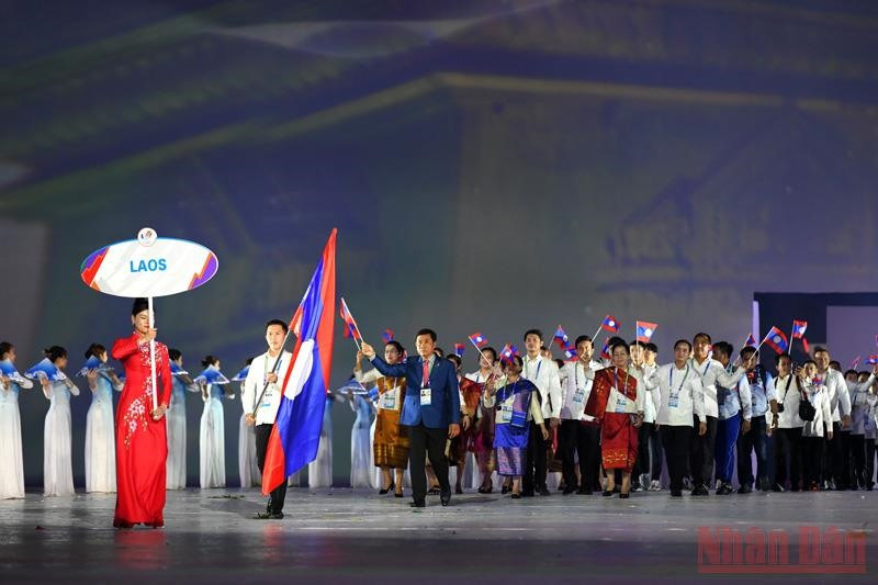 Đoàn thể thao Lào tham dự SEA Games 31 với 280 vận động viên. Ảnh: THÀNH ĐẠT