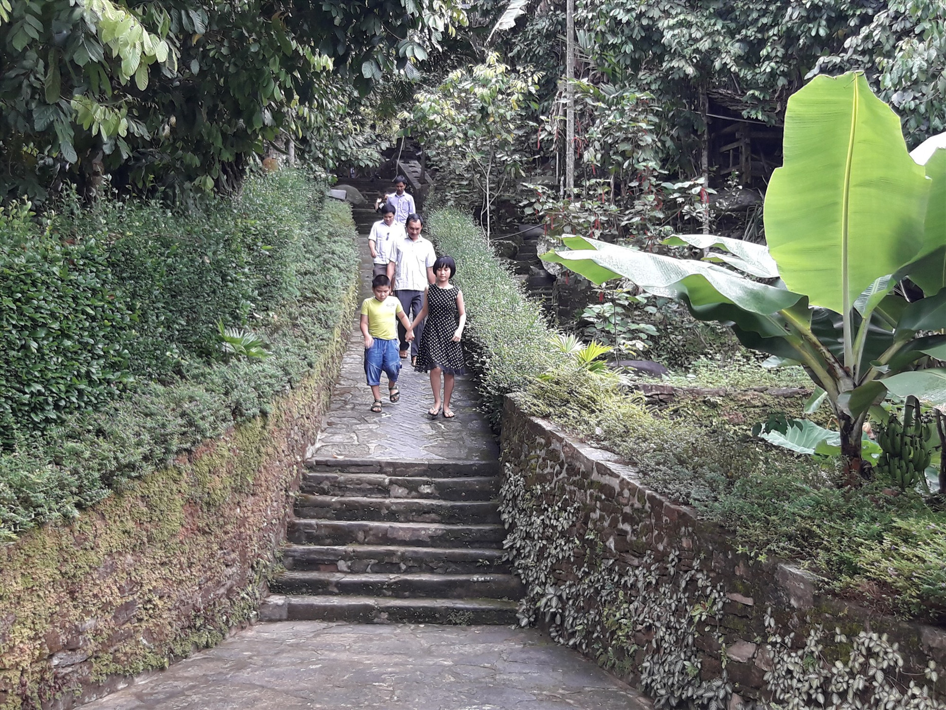 Con ngõ dẫn vào ngôi nhà cổ trên 150 tuổi của ông Nguyễn Đình Hoan, làng Lộc Yên. Ảnh: P.HOÀNG