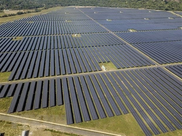 Panels of the Sao Mai solar power plant in An Giang province (Photo: VNA)