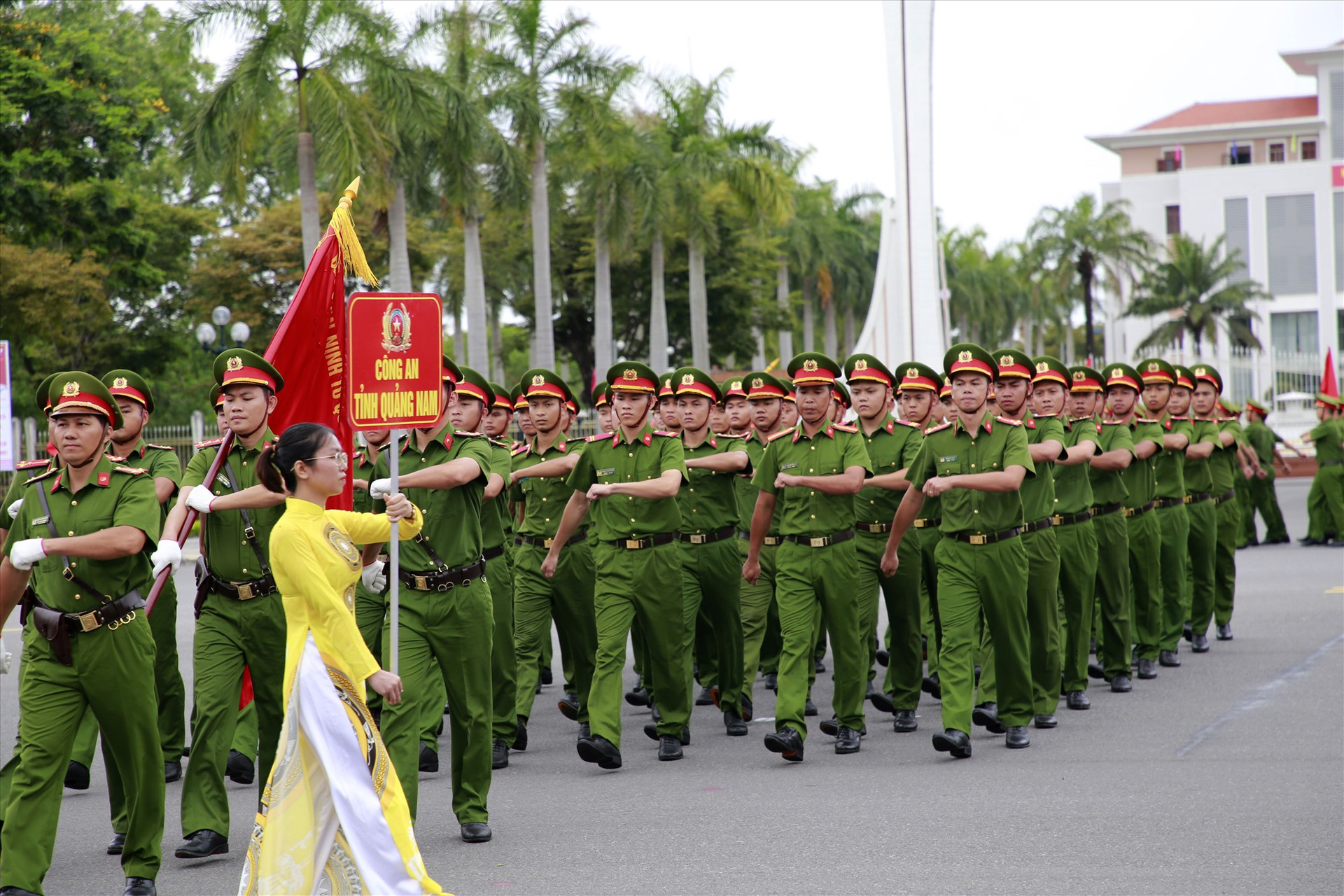 Hội thi có sự tham gia của hơn 700 cán bộ chiến sĩ đến từ công an 9 tỉnh, thành phố từ Quảng Bình đến Khánh Hòa. Ảnh: T.C