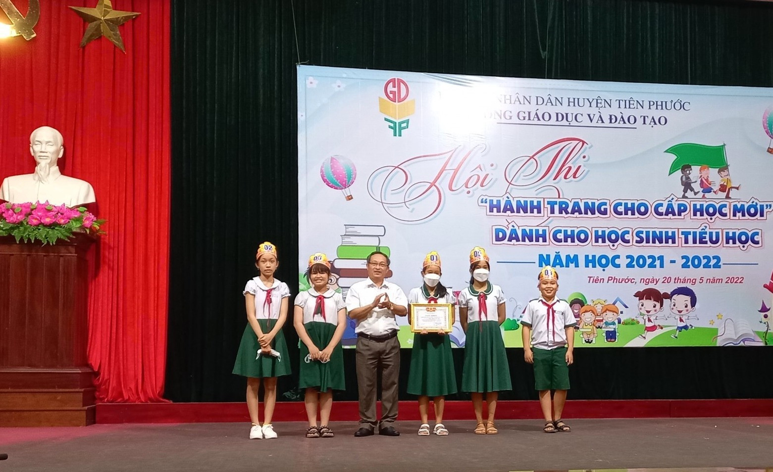 Đơn vị trường Tiểu học Kim Đồng (Tiên Kỳ) giành giải nhất toàn đoàn. Ảnh: N.HƯNG