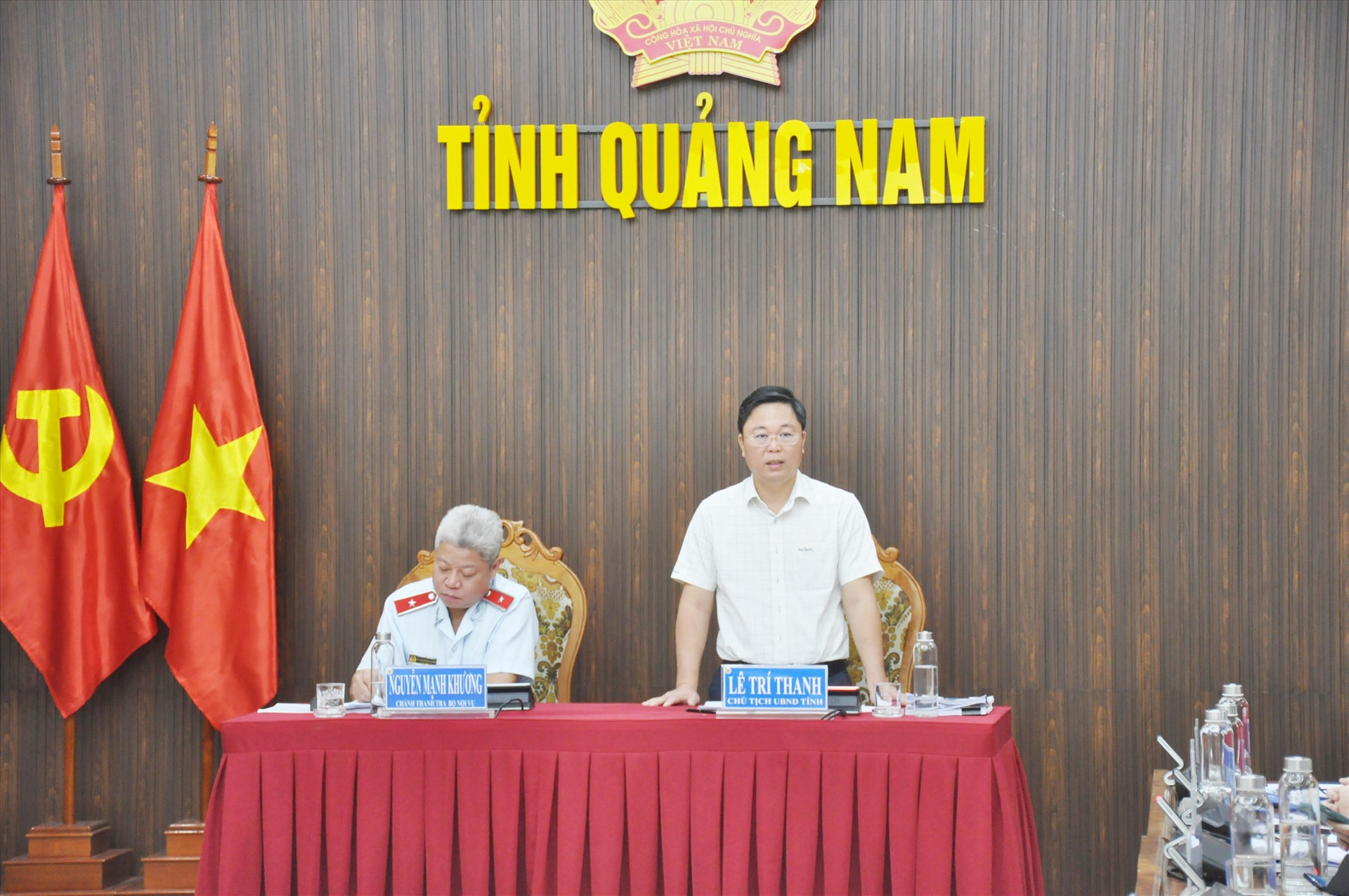 Chủ tịch UBND tỉnh Lê Trí Thanh giao nhiệm vụ cho các ngành, địa phương được thanh tra lần này.