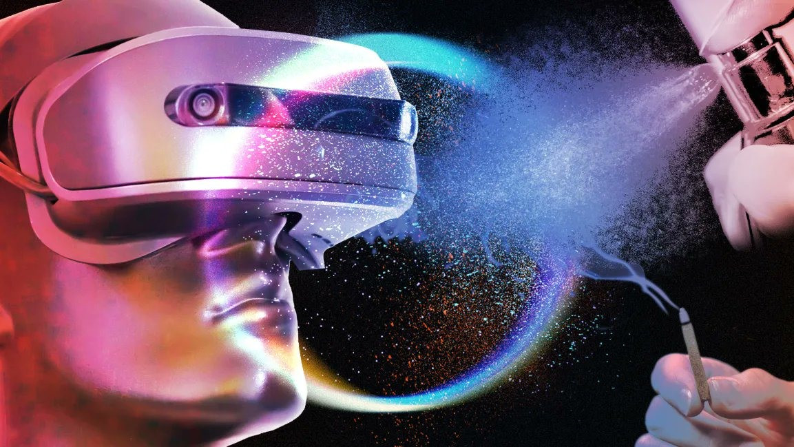 Tai nghe OVR hoạt động giống như các thiết bị VR khác, tuy nhiên, hộp mực ION giúp tạo mùi thơm từ các hợp chất hóa học tạo. Ảnh: Getty Image