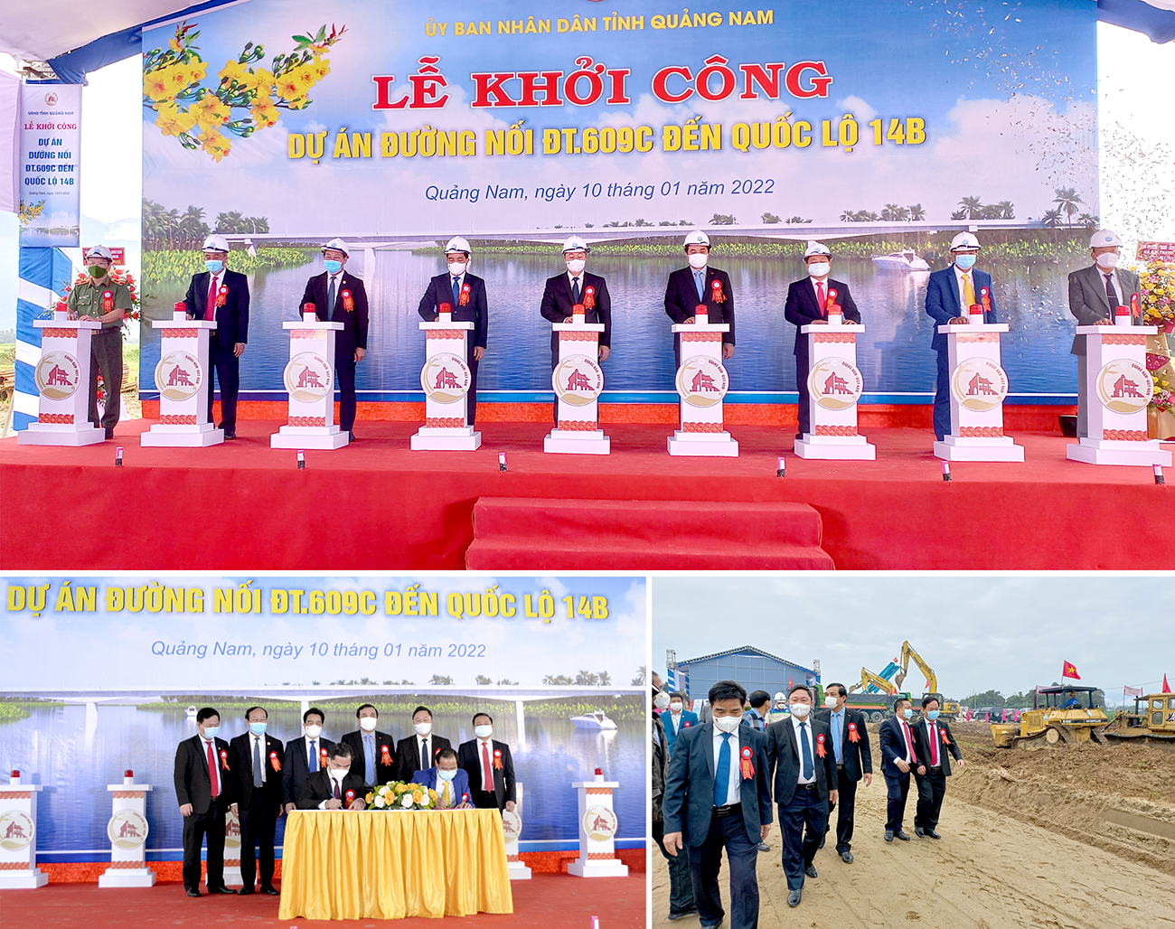Khởi công dự án đường nối từ tuyến ĐT609C đến quốc lộ 14B qua Đại Lộc