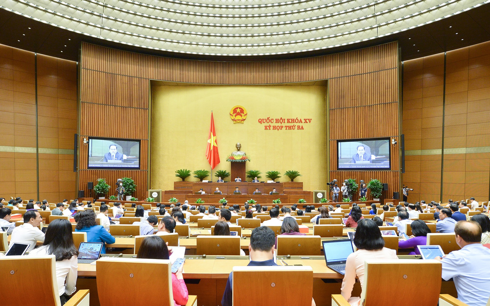 Quang cảnh phiên họp Quốc hội ngày 2.6. Ảnh: quochoi.vn