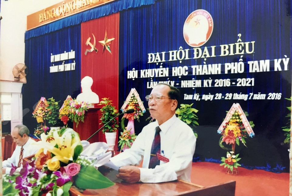Ông Dương Thanh Xuân - nguyên Chủ tịch Hội KH Tam Kỳ.