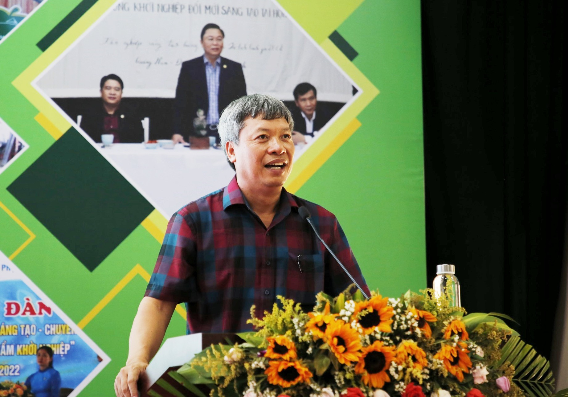 Phó Chủ tịch UBND tỉnh Hồ Quang Bửu phát biểu bế mạc Techfest Quang Nam 2022. Ảnh: P.V