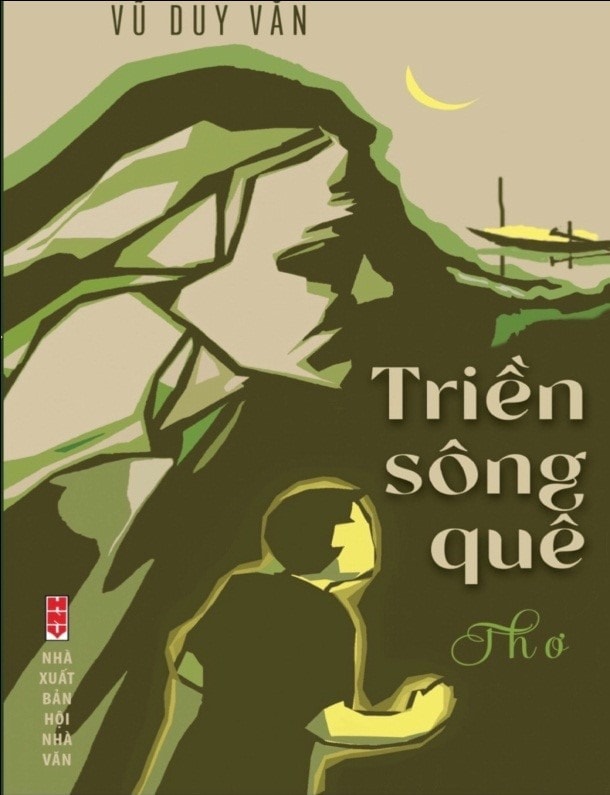 Bìa tập thơ “Triền sông quê”.