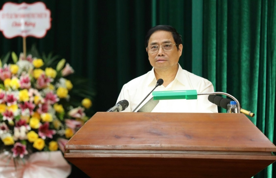 Thủ tướng Phạm Minh Chính phát biểu tại lễ trao quyết định