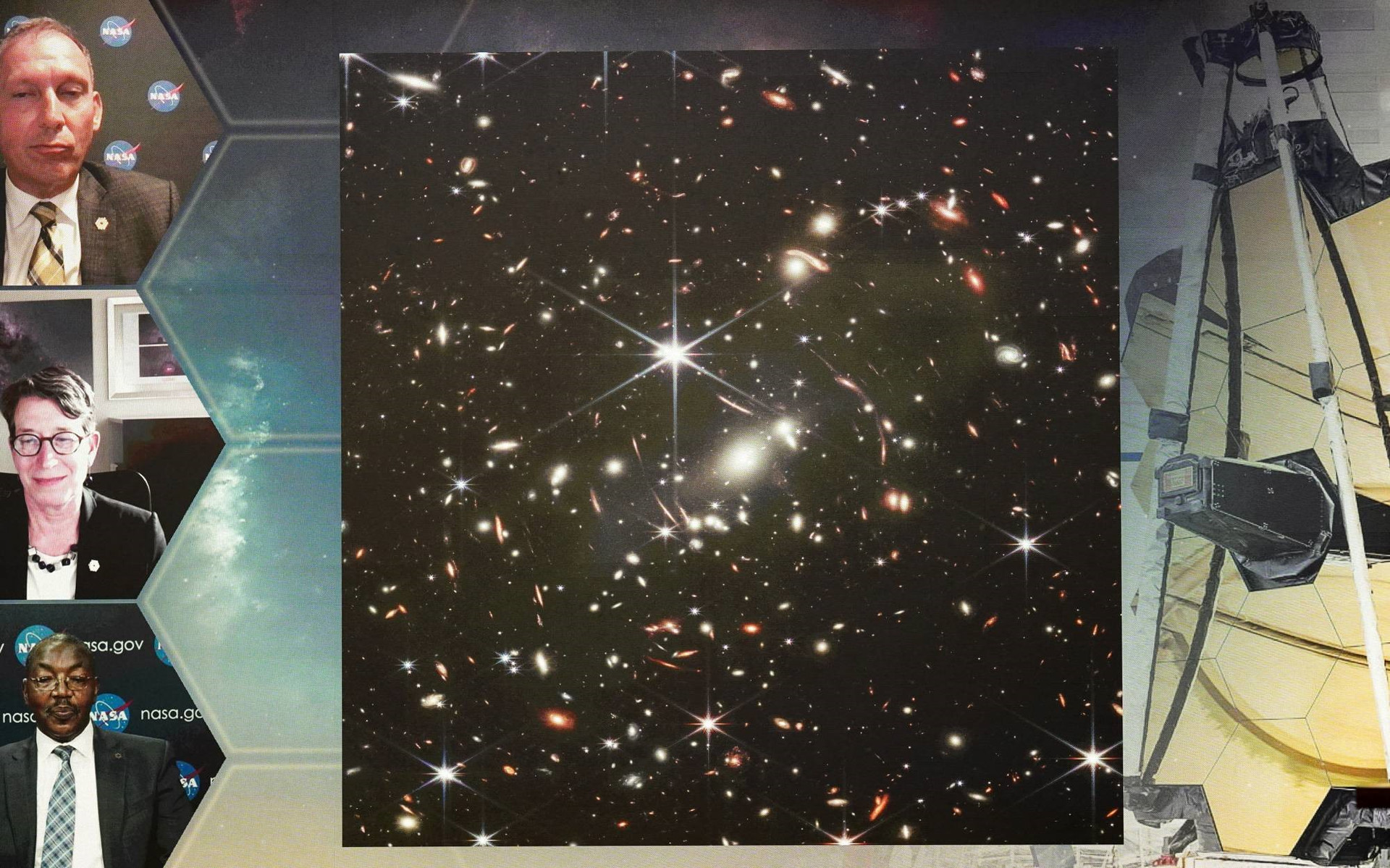 Công bố hình ảnh mới đột phá về thiên văn học từ James Webb. Ảnh: Reuters