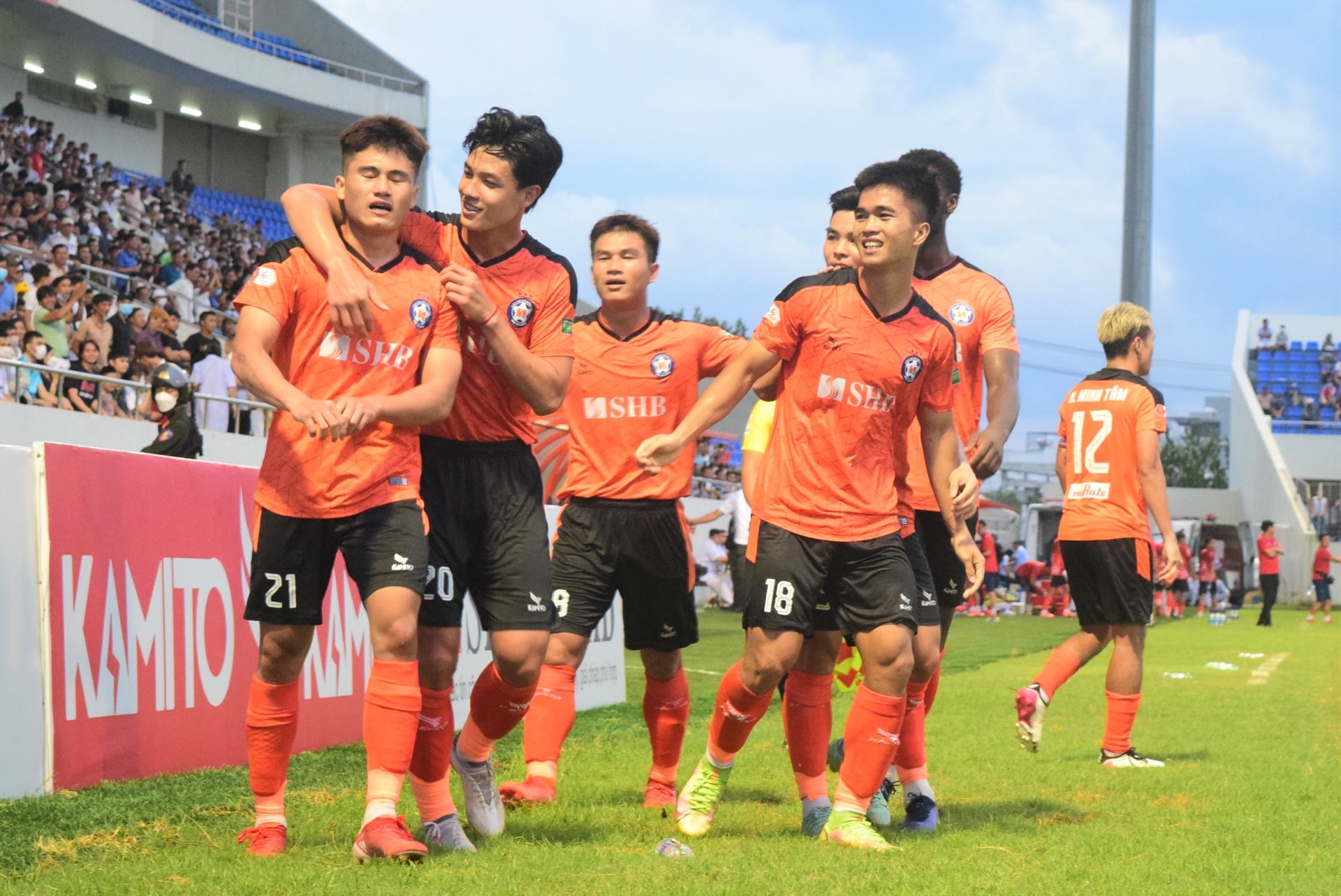 SHB Đà Nẵng bước vào vòng đấu thứ 9 với khí thế đang lên khi vừa đánh bại Sông Lam Nghệ An ở vòng đấu thứ 8. Ảnh: P.N