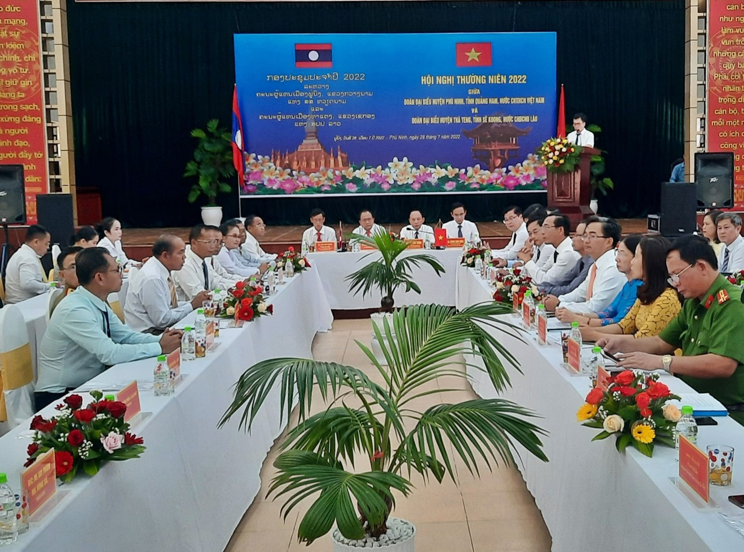 Phú Ninh và Thà Teng sẽ có nhiều hoạt động hợp tác để tăng cường mối quan hệ hữu nghị bền chặt. Ảnh: Đ.C