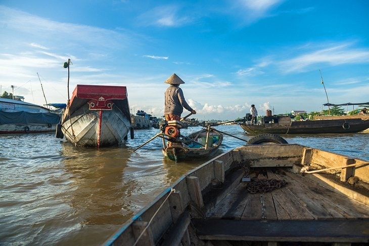 Incredibly lush, with paddy field vistas and mangroves, and full of local life, with chaotic floating markets to explore by boat, the delta is one of the most interesting regions for travelers to discover.