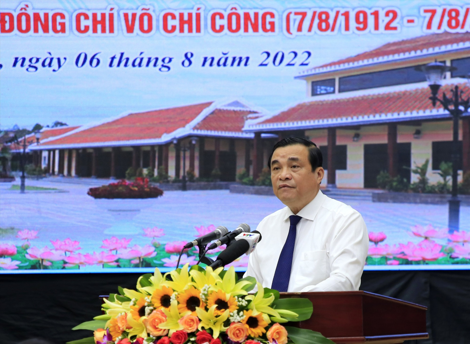 Ủy viên Trung ương Đảng, Bí thư Tỉnh ủy Quảng Nam Phan Việt Cường phát biểu tại hội thảo. Ảnh: CĐA