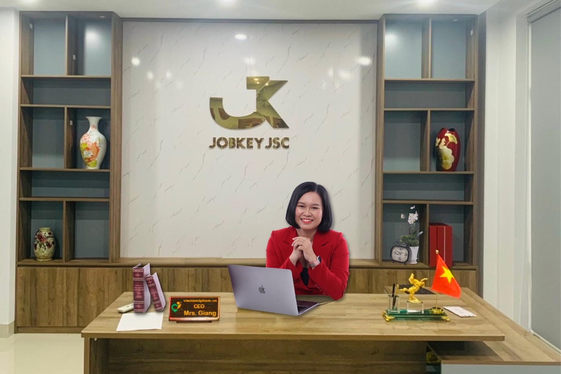 CEO Đỗ Ngọc Kiều Giang – giám đốc điều hành jobkey tại Hồ Chí Minh.