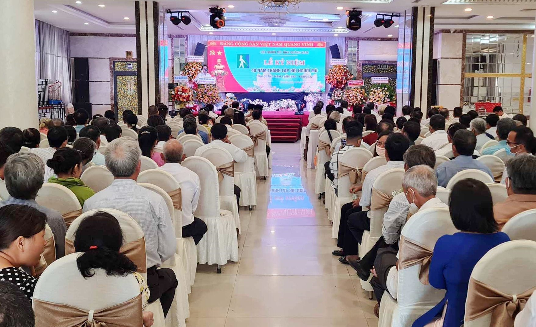 Hội Người mù tỉnh Quảng Nam tổ chức lễ kỷ niệm 40 năm thành lập