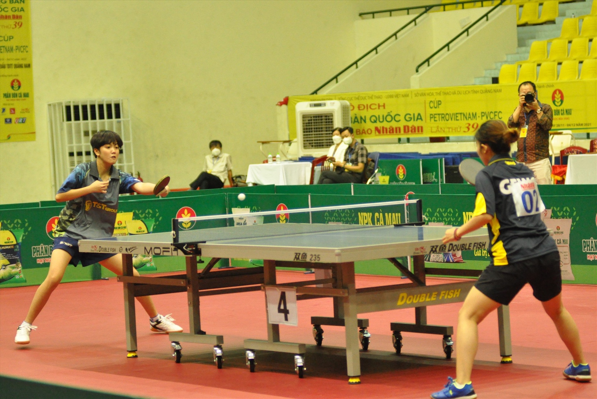 Các tay vợt xuất sắc quốc gia thi đấu tại giải vô địch toàn quốc tại Quảng Nam năm 2021. Ảnh: T.V