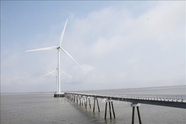 An offshore wind power farm in Vietnam. (Photo: VNA)