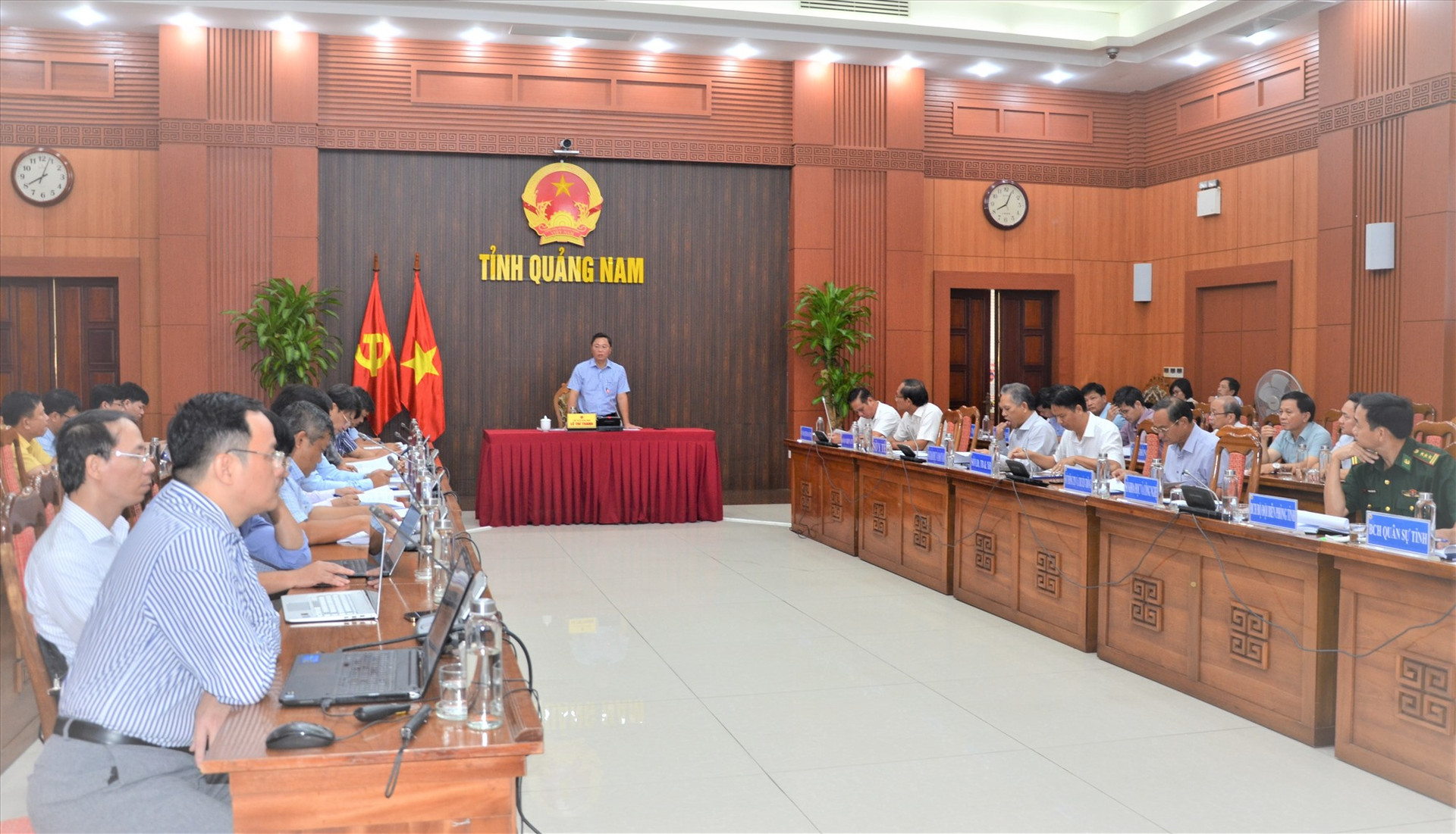 Chủ tịch UBND tỉnh Lê Trí Thanh chủ trì cuộc họp sáng nay