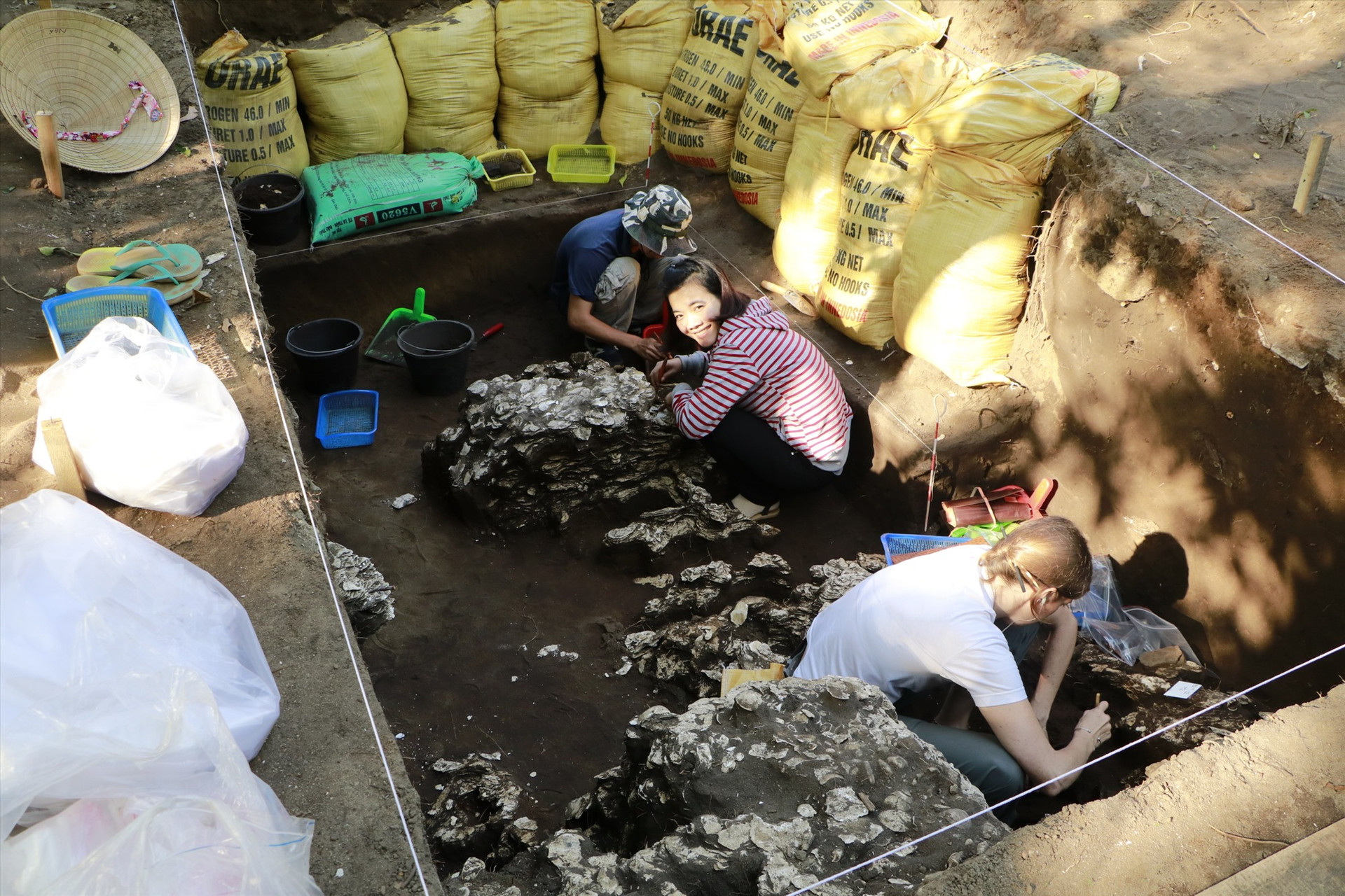 Quảng Nam sẽ thực hiện mức chi thù lao cho nhân lực thực hiện khai quật khảo cổ theo quy định của Bộ Tài Chính. Ảnh: Bảo tàng QN