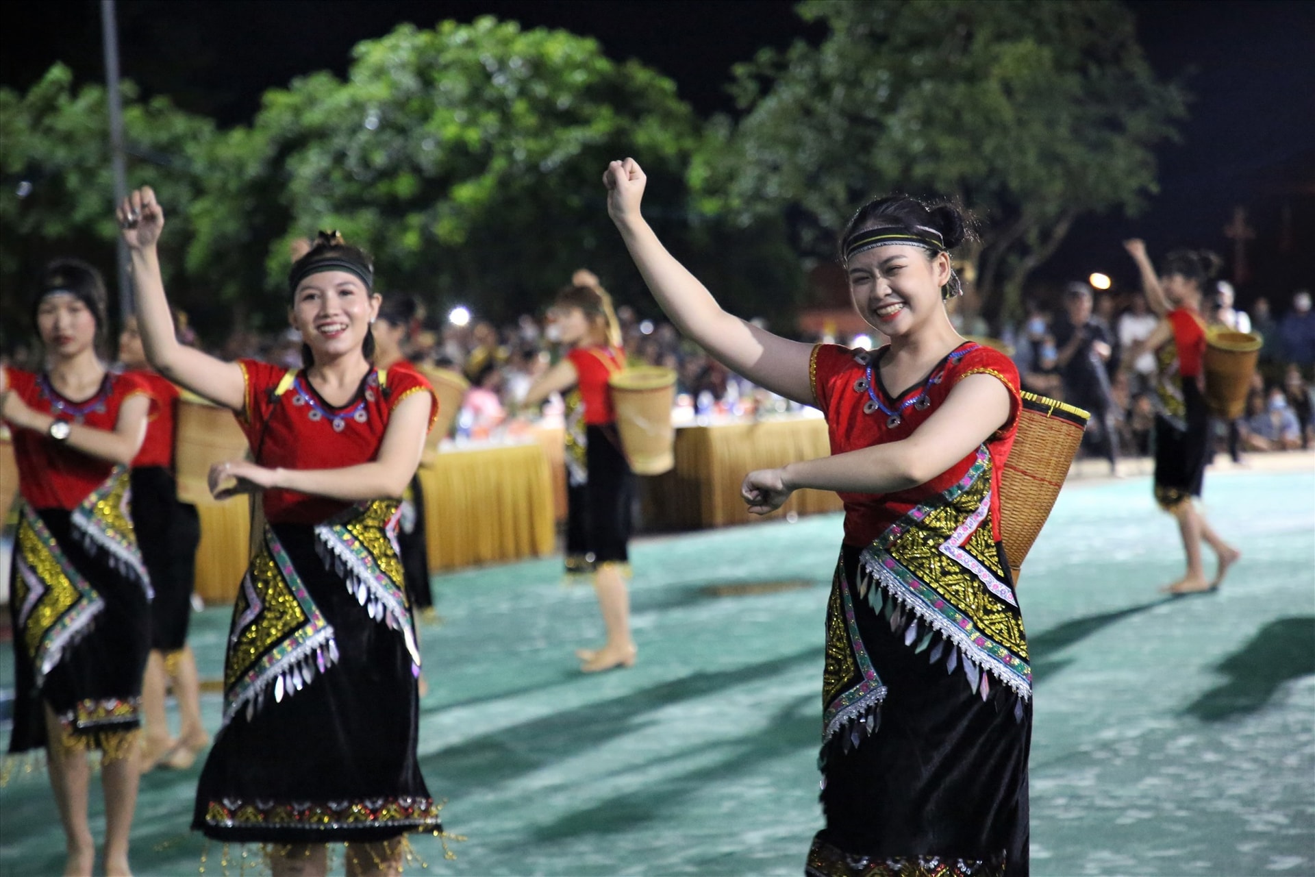 Dancing at the festival