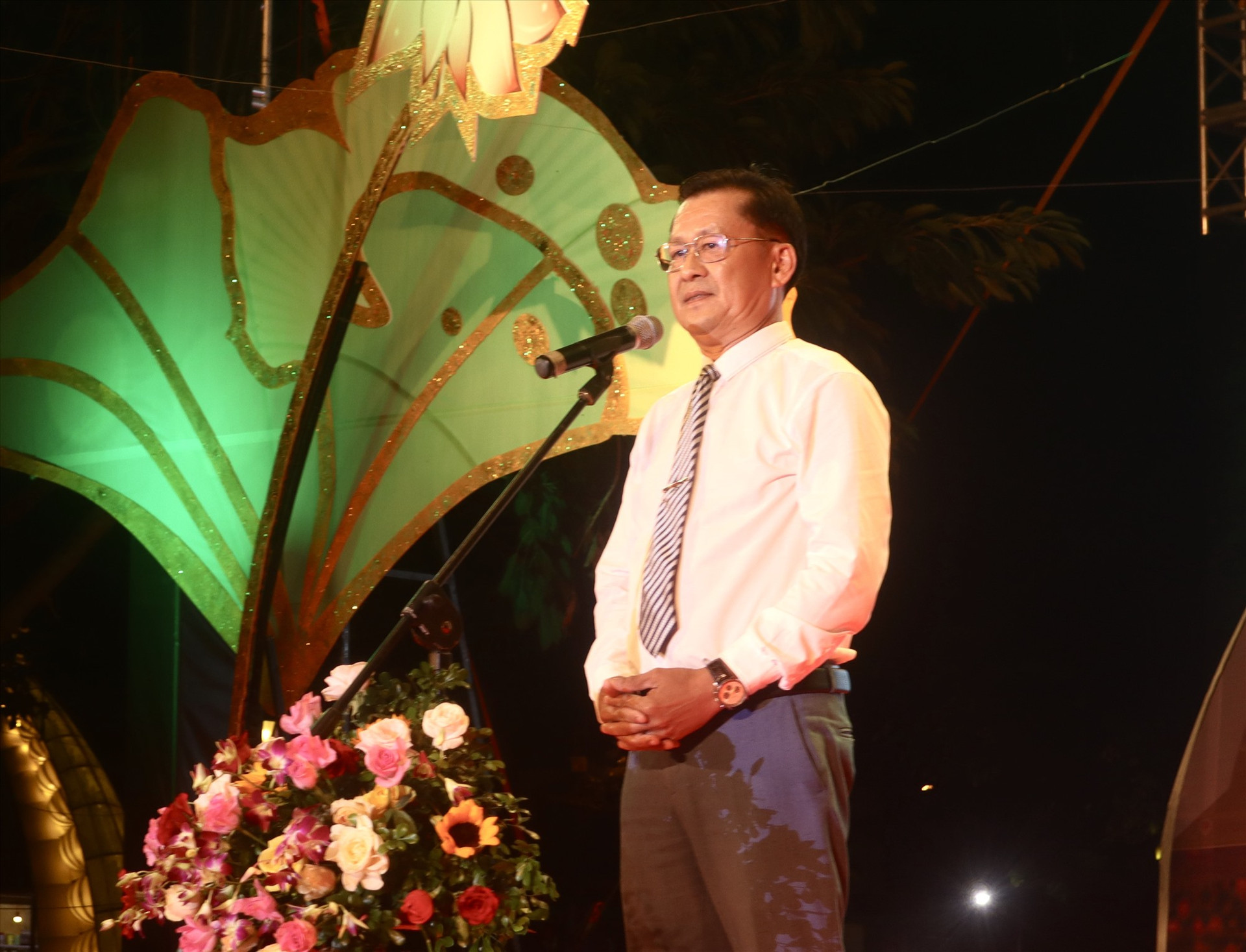 Ông Nguyễn Văn Lanh - Phó Chủ tịch UBND TP.Hội An phát biểu tại lễ bế mạc. Ảnh: Q.T