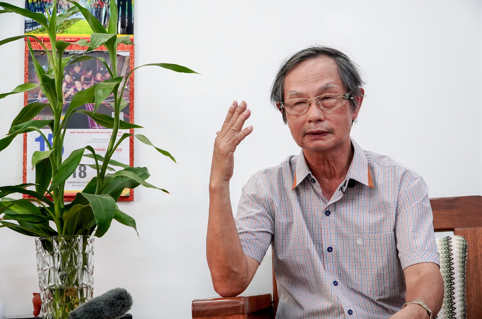 Nguyên Phó Tổng Biên tập Báo Quảng Nam - Đinh Văn Mãnh. Ảnh: H.Q