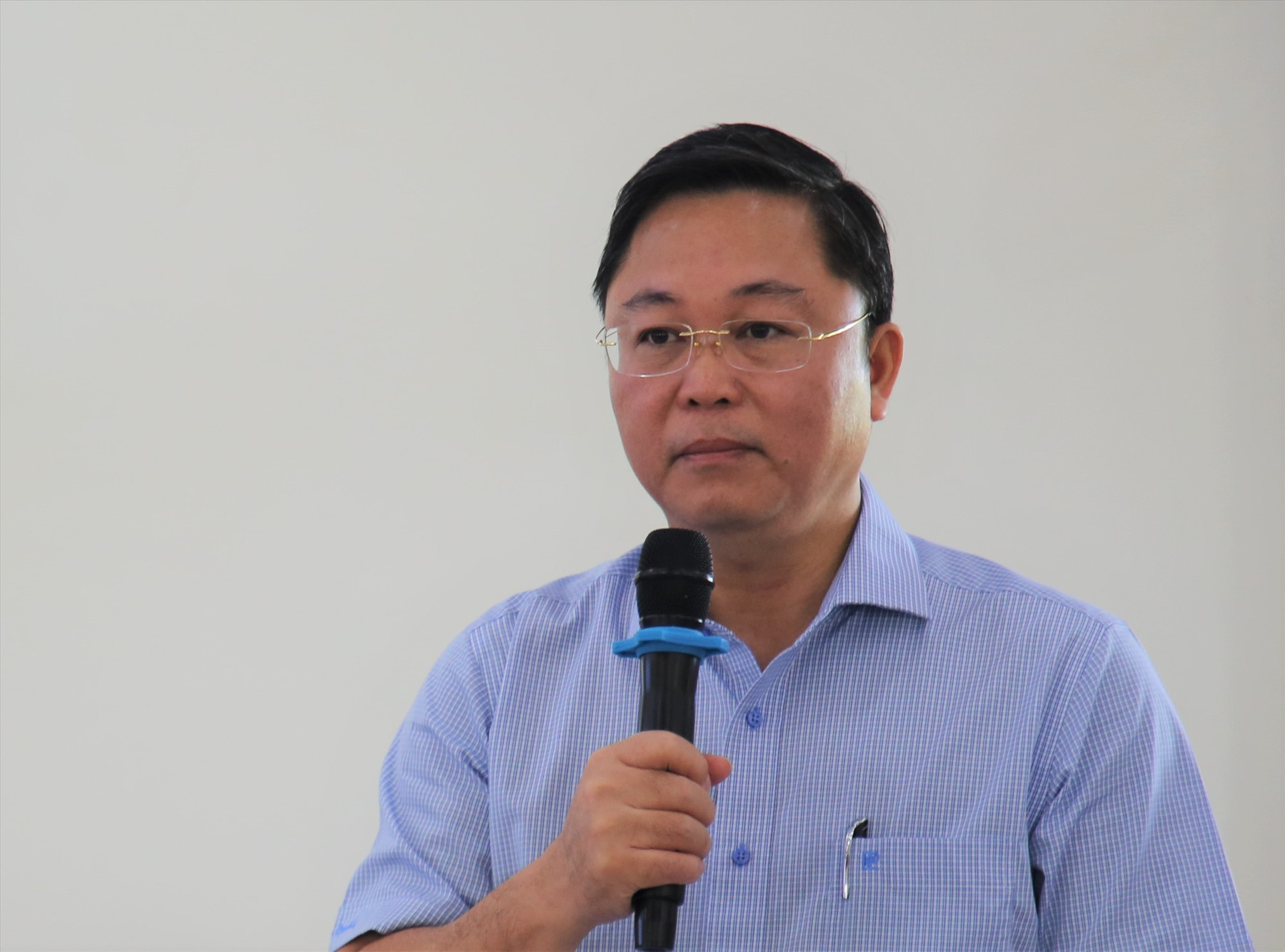Chủ tịch UBND tỉnh Lê Trí Thanh chia sẻ câu chuyện của Thaco tại Quảng Nam và kỳ vọng vào định hướng phát triển của Thaco tại Attapeu. Ảnh: A.N