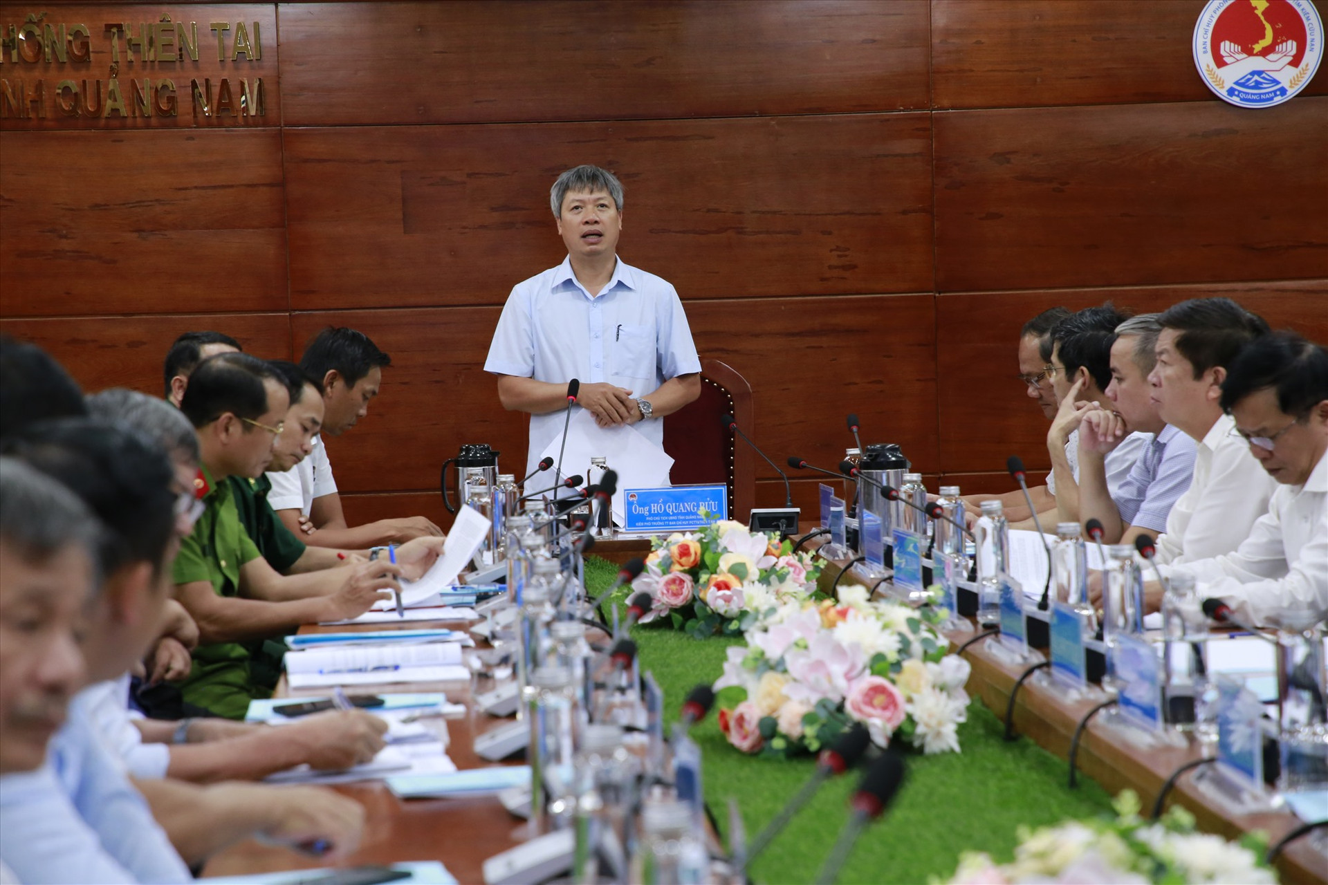 Phó Chủ tịch UBND tỉnh Hồ Quang Bửu phát biểu chỉ đạo tại hội nghị. Ảnh: T.C